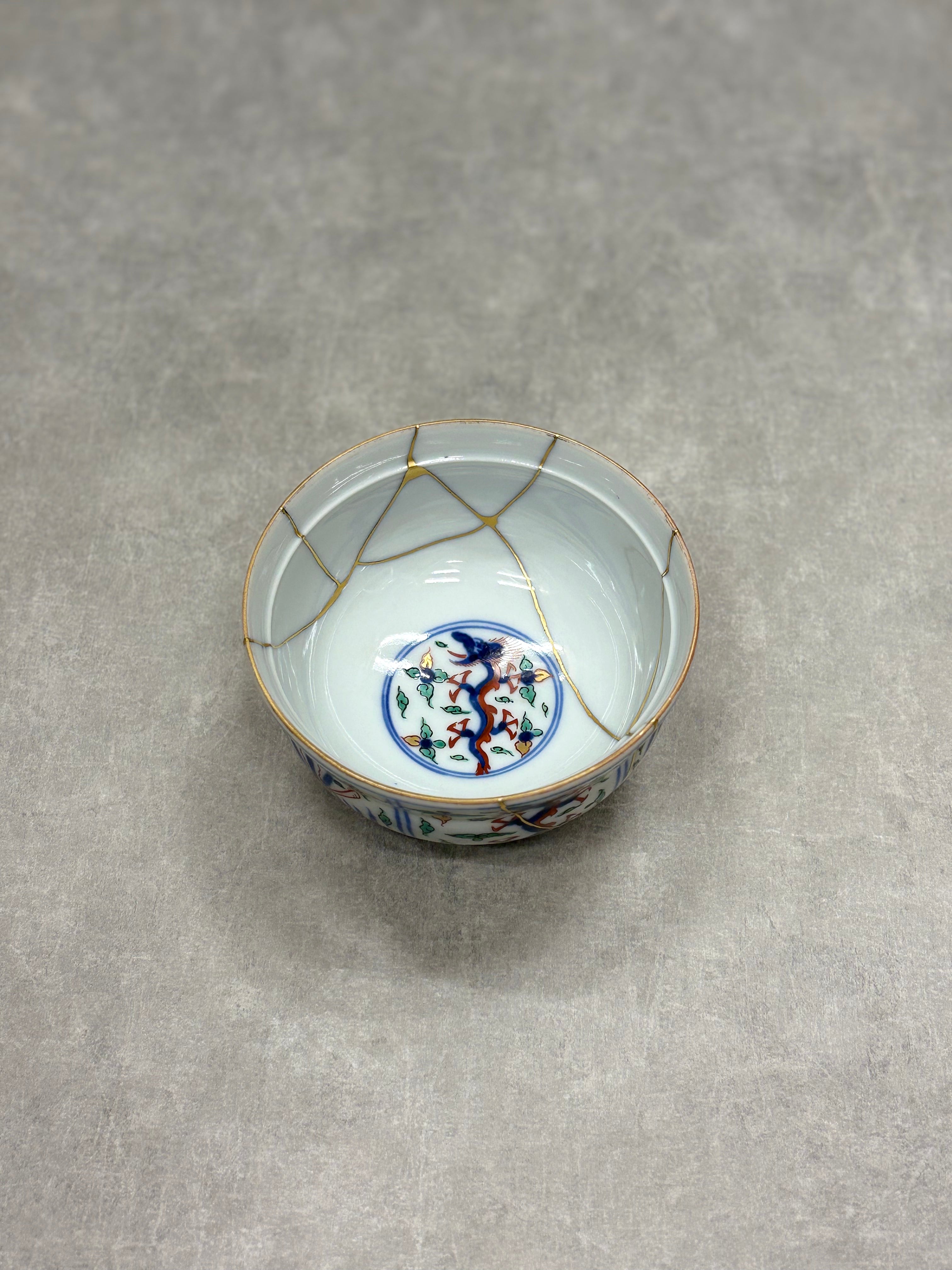 木村 いよ 伊万里 龍鳳凰紋小椀 A