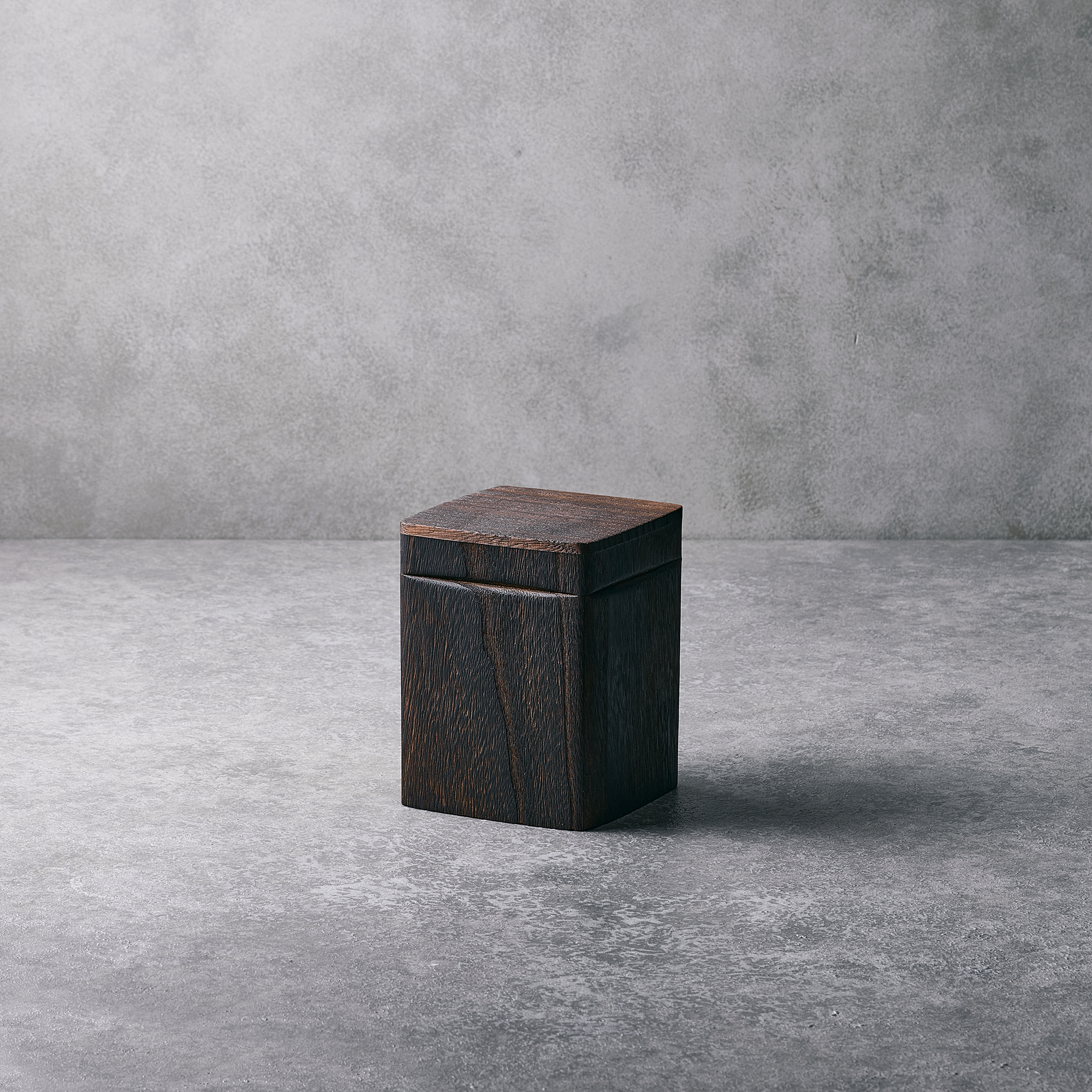 KIRIFT TOYAMA PAULOWNIA COFFE STRAGED BOX W4.3 x D4.3 x H5.5 in