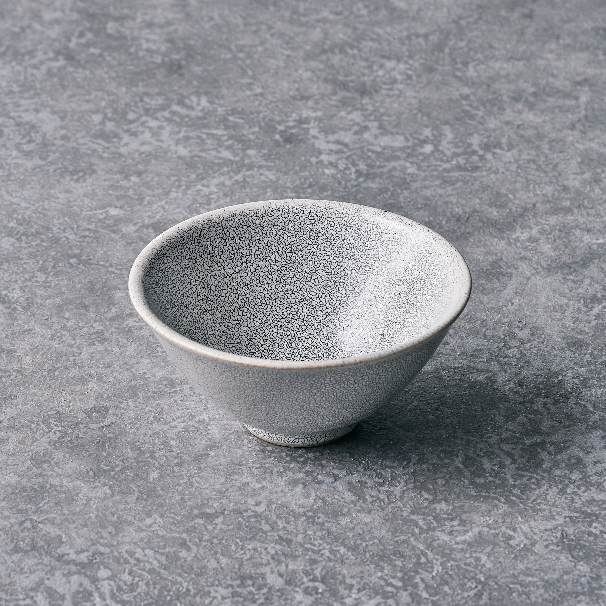 MINO WARE HYOUZAN KILN RICE BOWL  Φ4.92 x H2.36 in