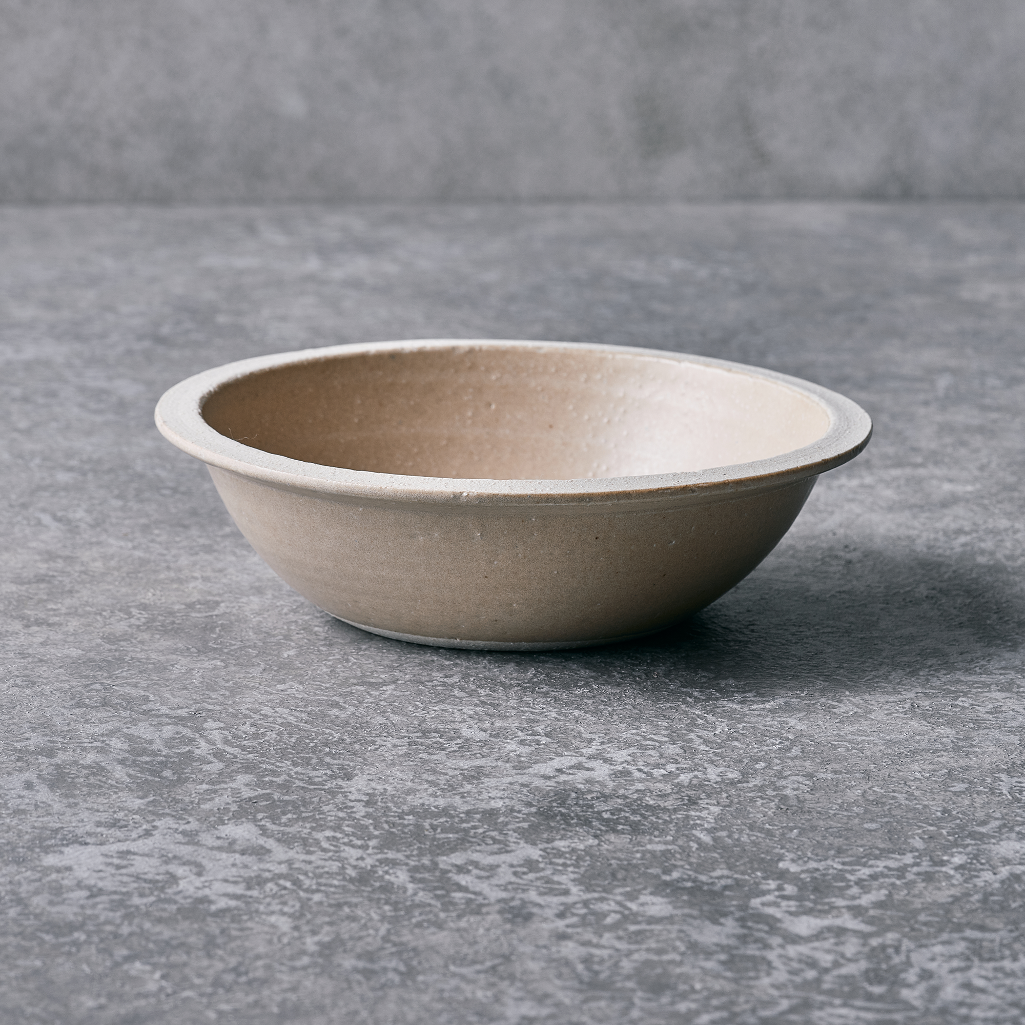 MINO WARE MATSUSUKE KILN MIKAGE LIM BOWL Φ6.8 X H1.9 in