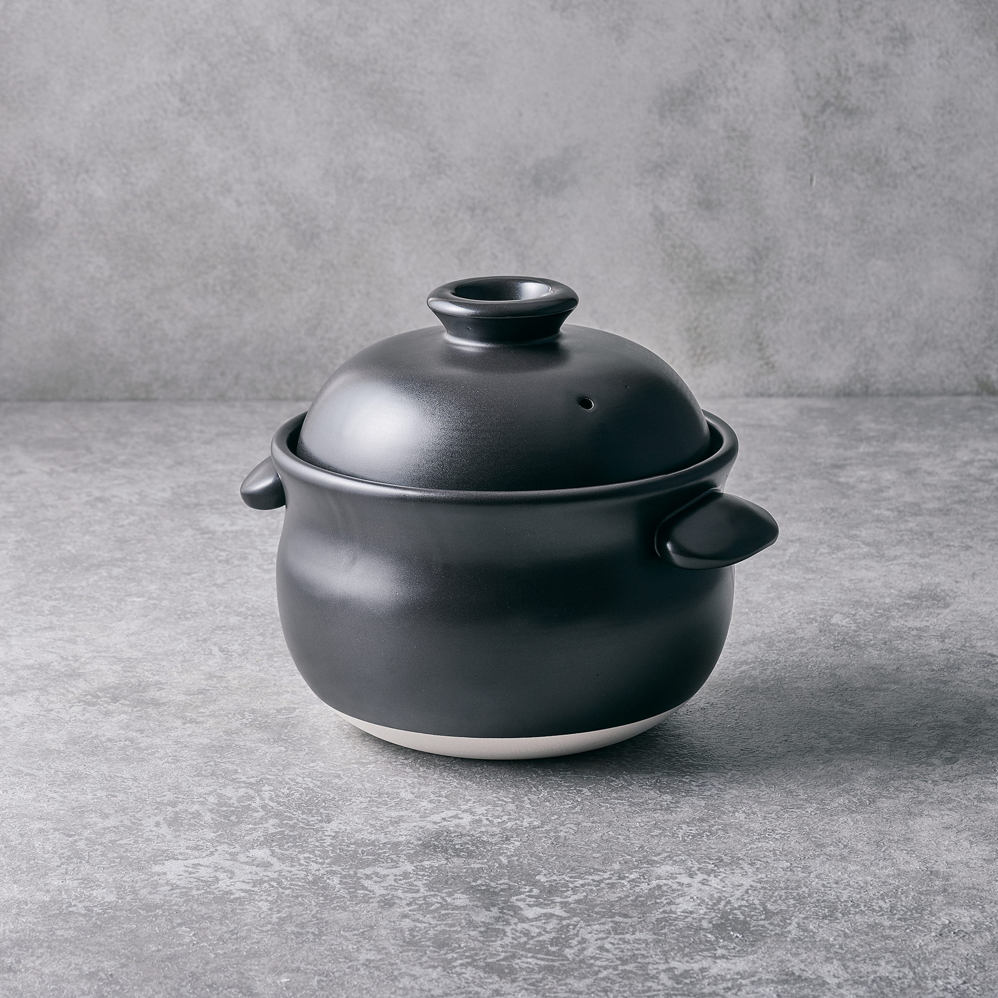 萬古焼 たいせい窯 土鍋(3合炊き) 直径 20cm 黒