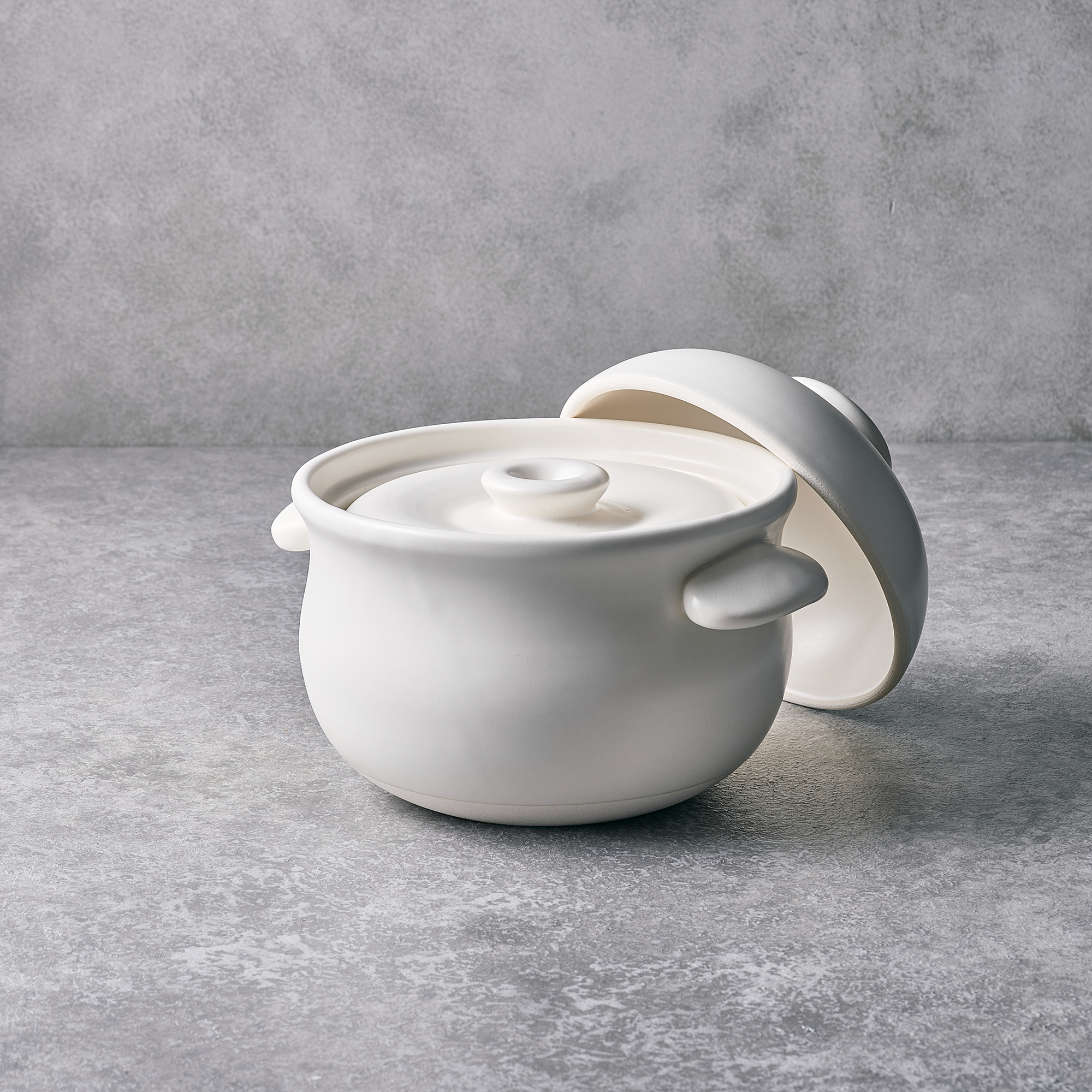 BANKO WARE TAISEI KILN Clay POT 195mm (off white)