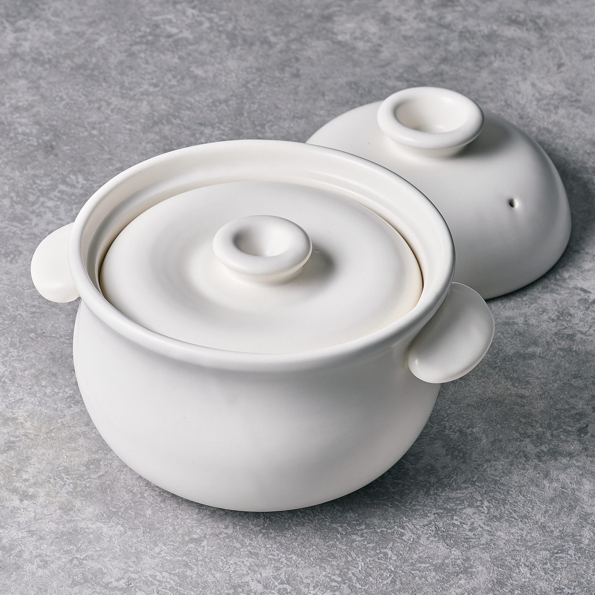BANKO WARE TAISEI KILN Clay POT 195mm (off white)