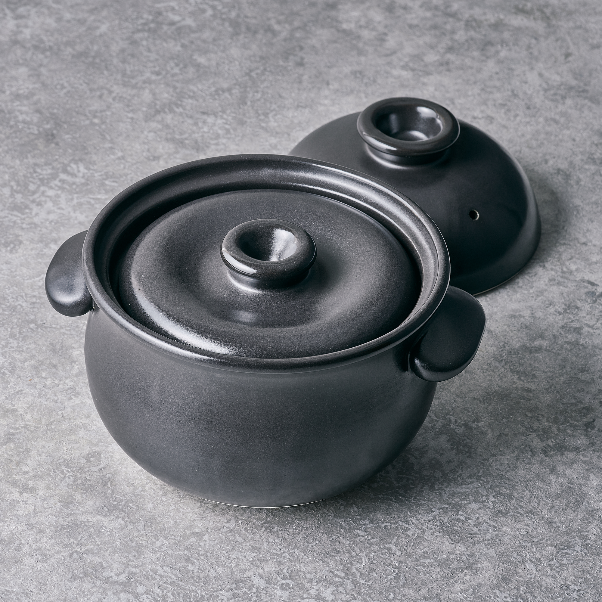 BANKO WARE TAISEI KILN Clay POT 185mm(black)