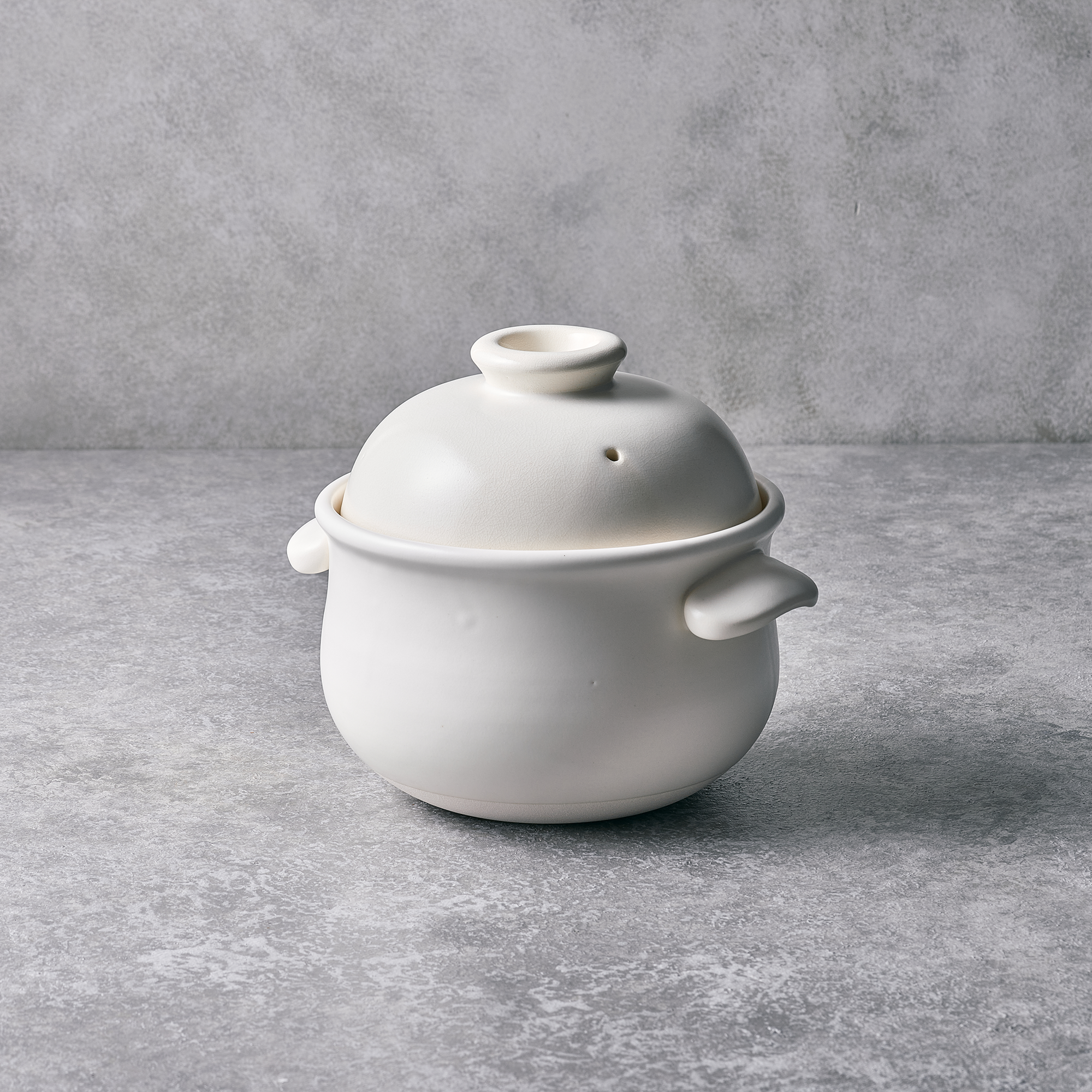BANKO WARE TAISEI KILN Clay POT 185mm (off white)