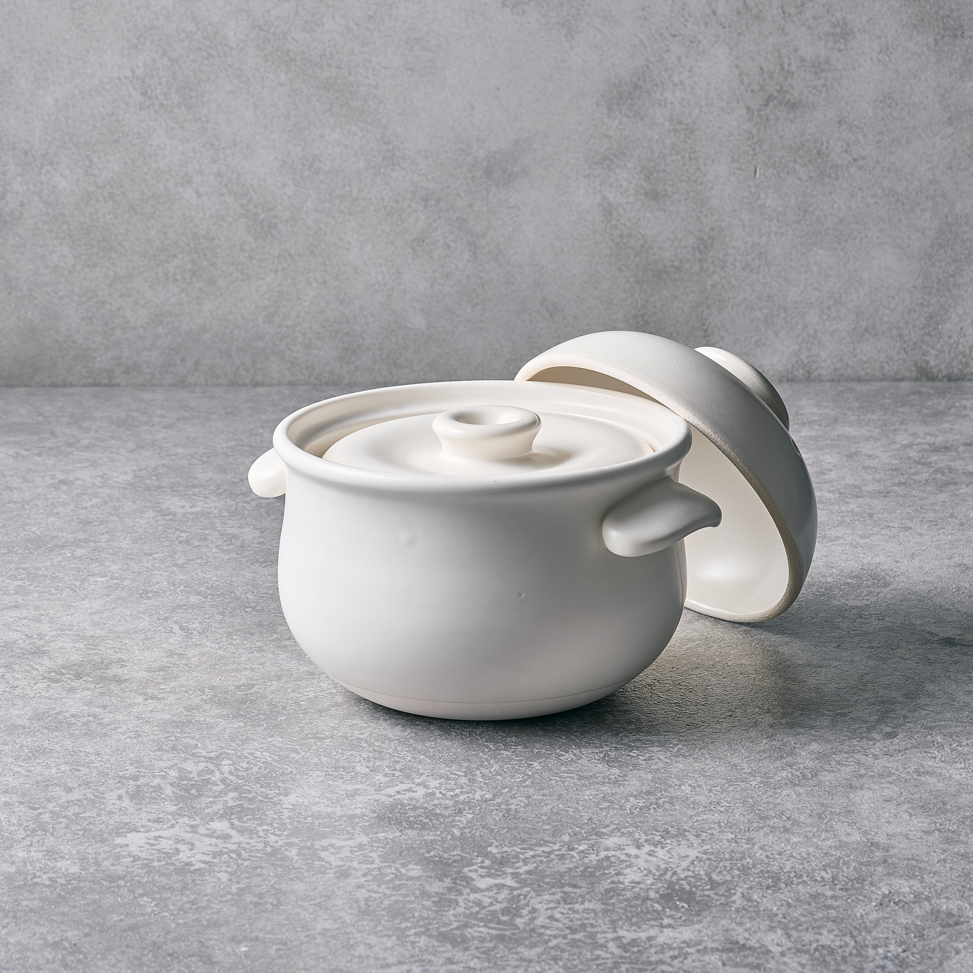 BANKO WARE TAISEI KILN Clay POT 185mm (off white)