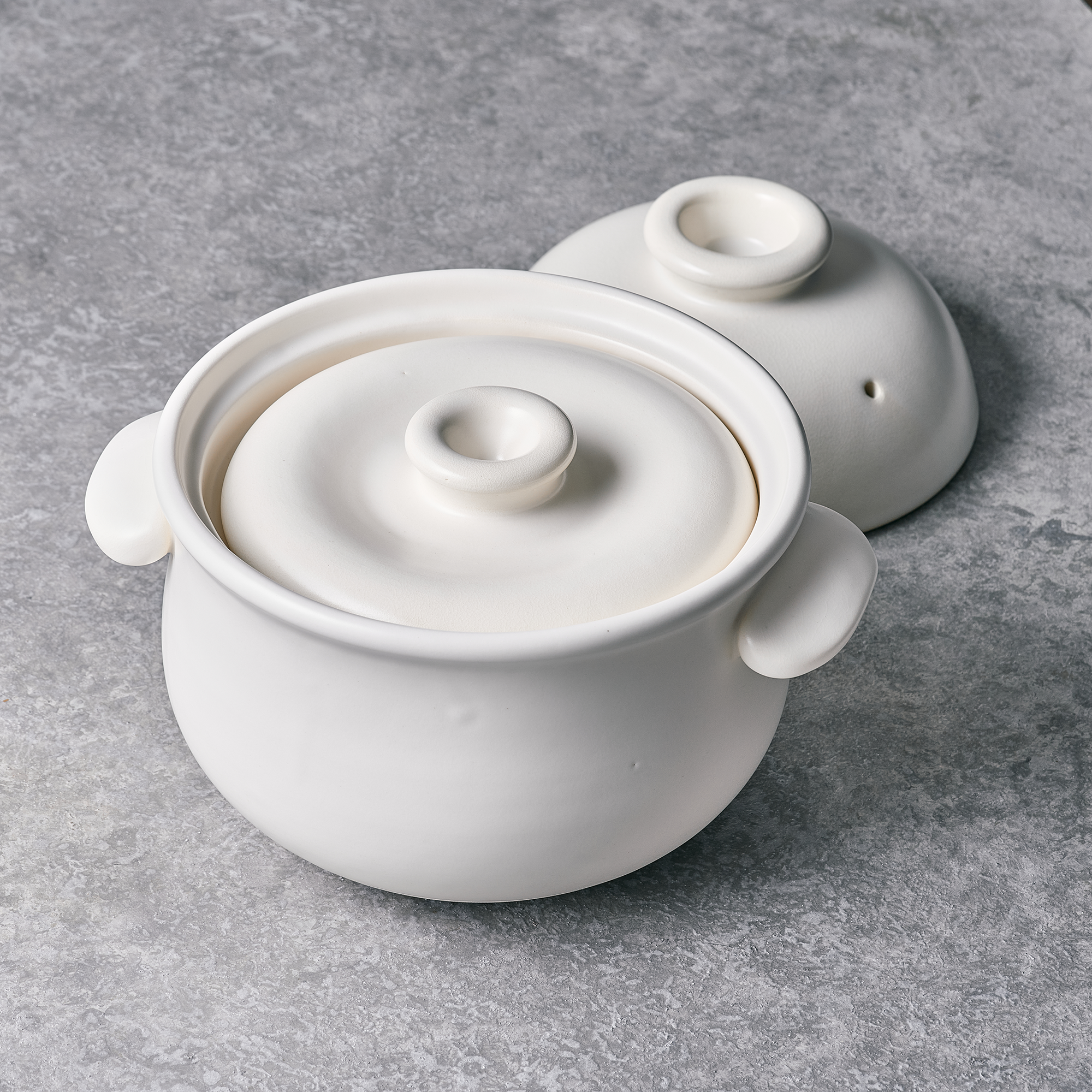 BANKO WARE TAISEI KILN Clay POT 185mm (off white)