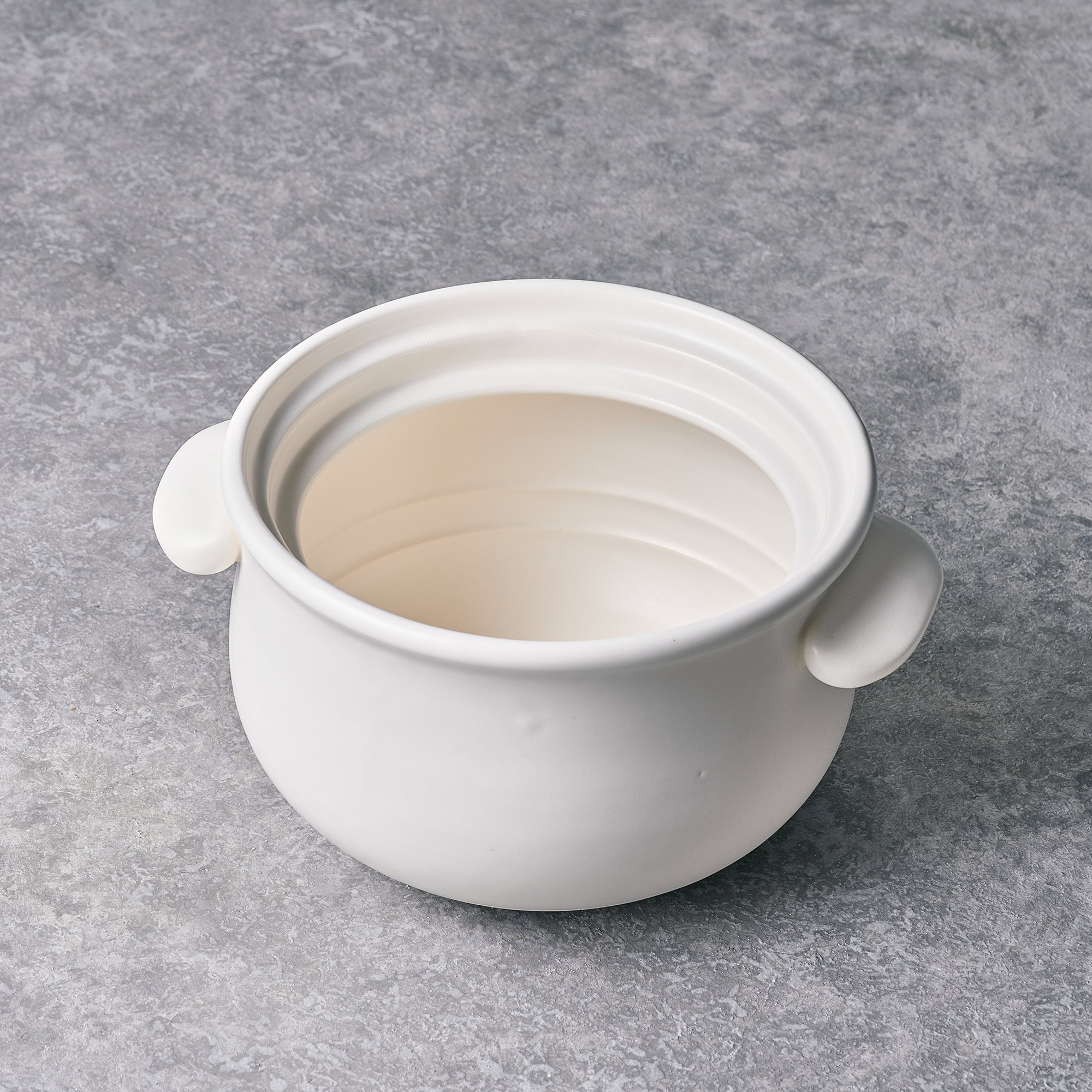 BANKO WARE TAISEI KILN Clay POT 185mm (off white)