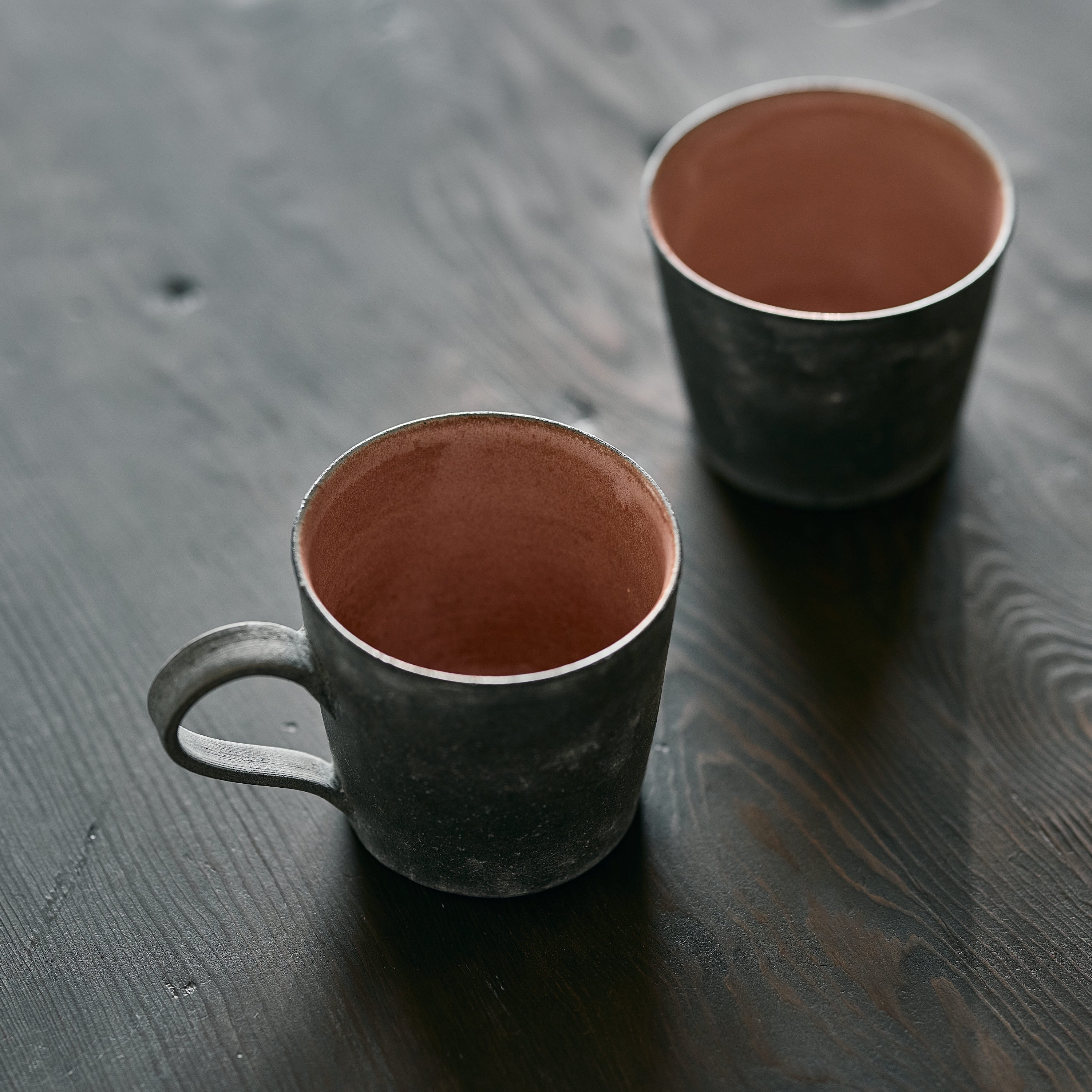 KENJI OMORI MUG CUP BLACK SOIL Φ8cm 黒土マグ