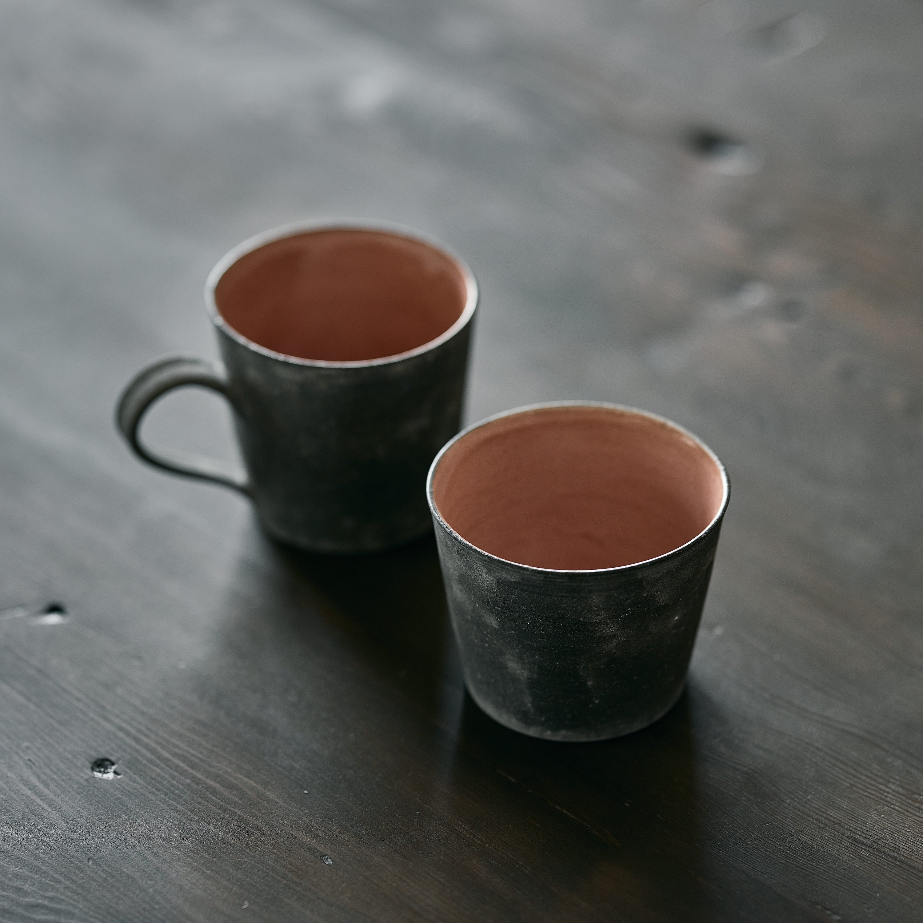 KENJI OMORI CUP BLACK SOIL Φ8.5cm 黒土カップ