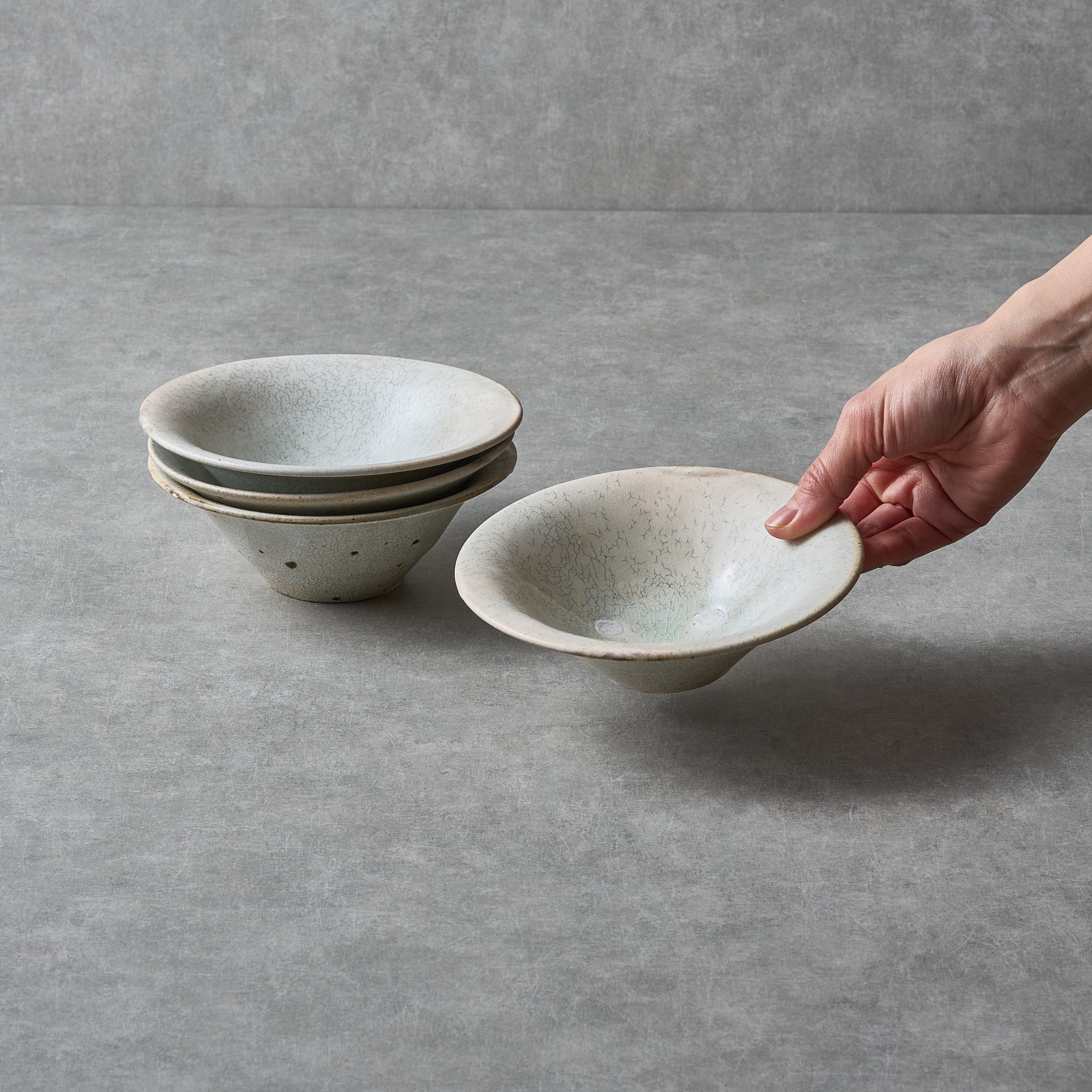 ATSUSHI SHIMOMURA SMALL BOWL KONAHIKI KOBACHI 16cm 粉引き小鉢