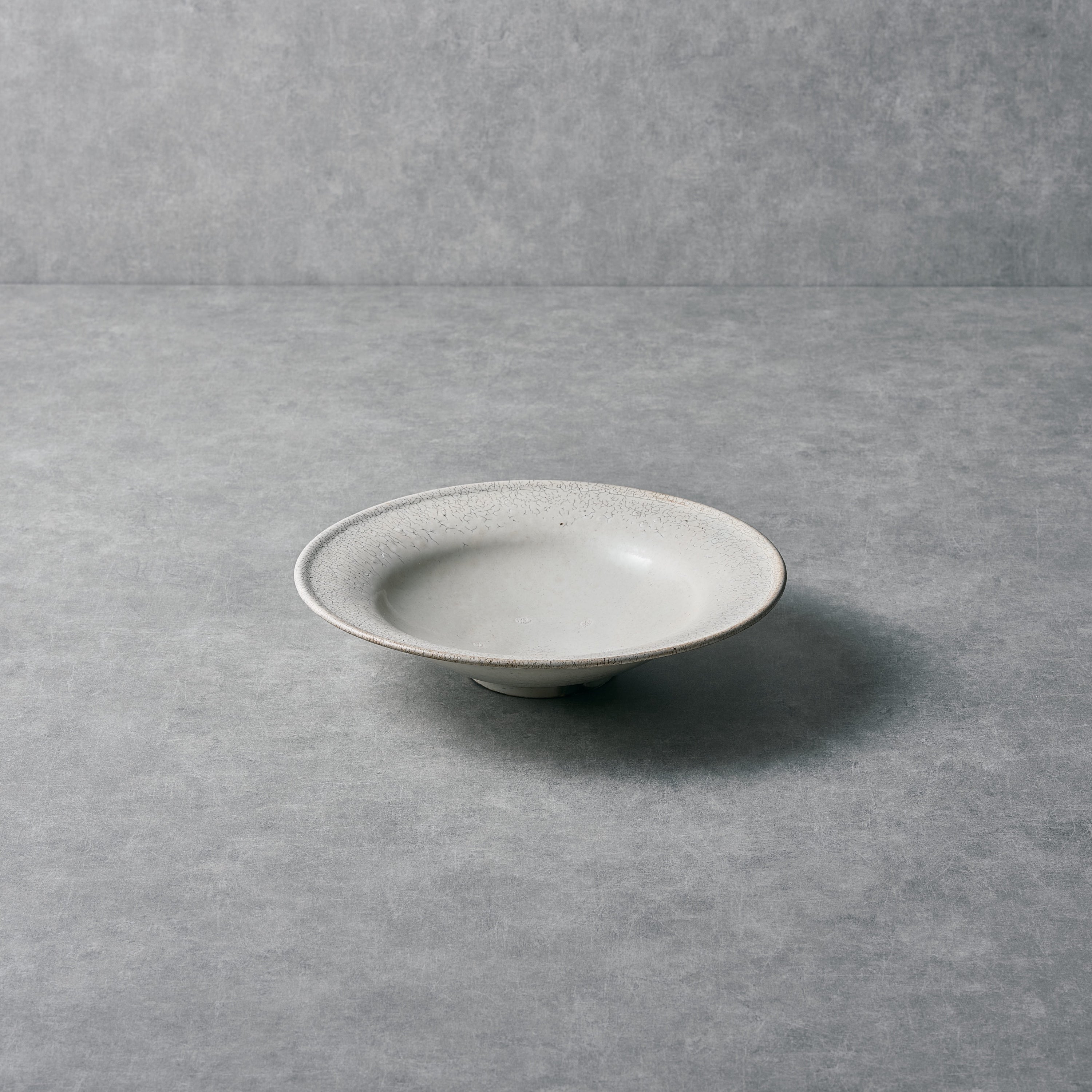 ATSUSHI SHIMOMURA BOWL KONAHIKI LIM Φ24cm 粉引8寸リム皿