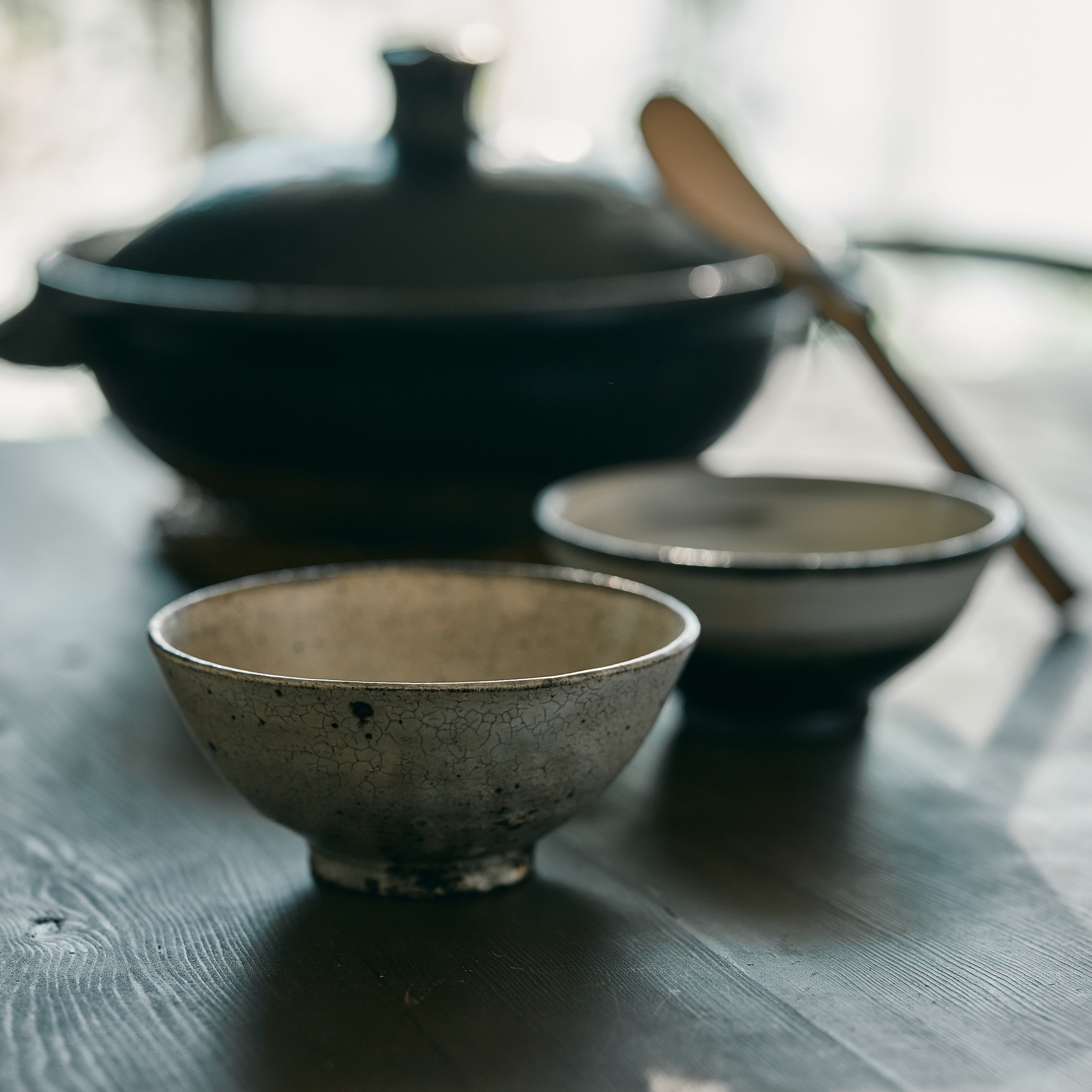 山田隆太郎 粉引飯碗 直径 12cm