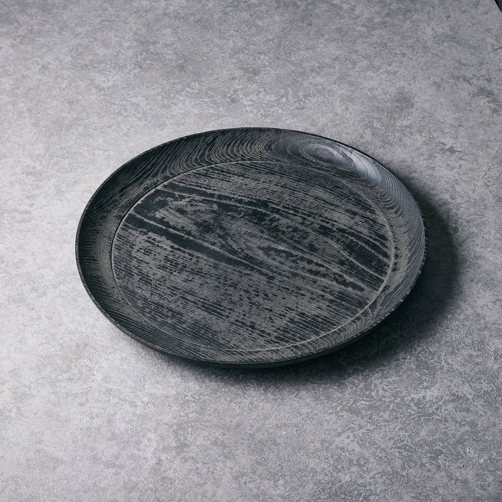 Shimoo Design Round Wood Tray